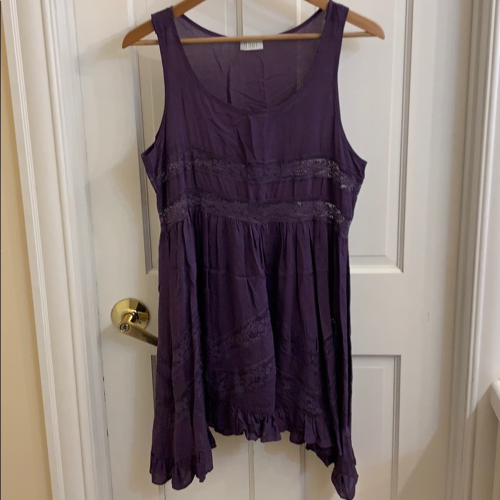 Beautiful boho purple tunic tank dress. M